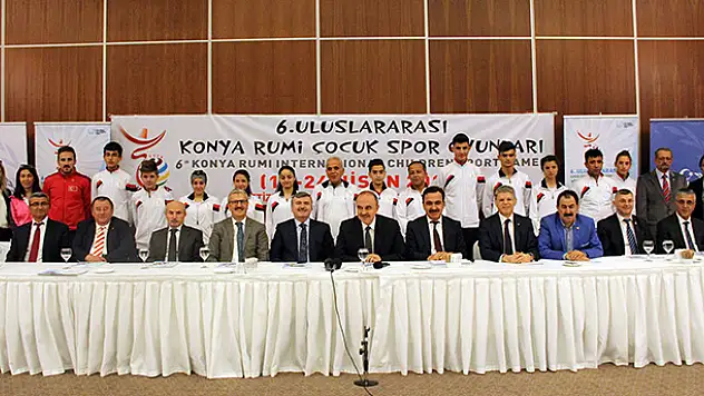 6. Uluslararası Konya Rumi Çocuk Spor Oyunları başlıyor