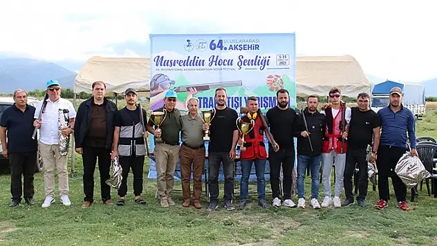 64. Uluslararası Akşehir Nasreddin Hoca Şenlikleri'nde trap atışları yarışması yapıldı