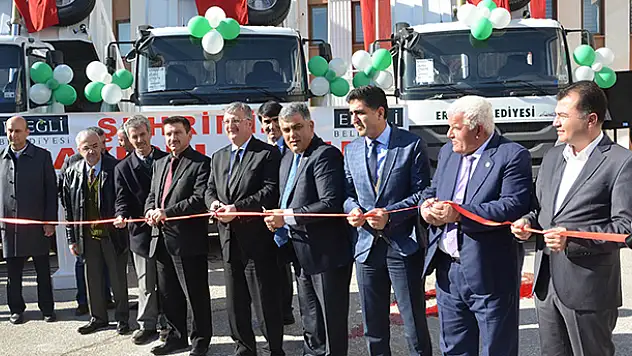 7 adet araç Ereğli Belediyesi'nde hizmete girdi