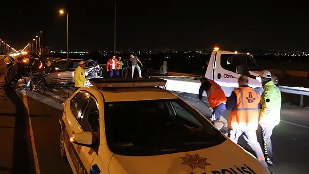 7 araç birbirine girdi, ortalık savaş alanına döndü!