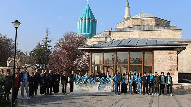 7. sınıf öğrencileri Konya'nın kültürel mirasını yakından tanıyor