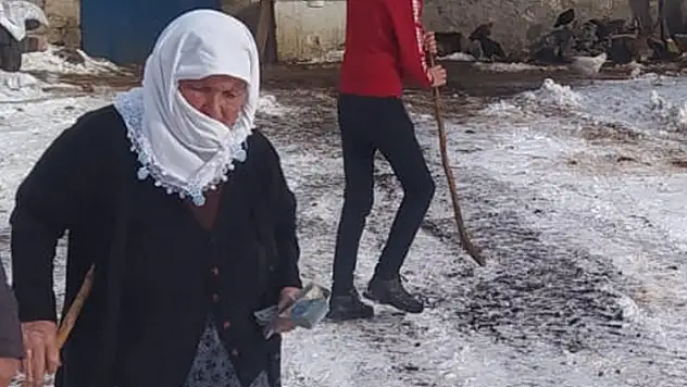 70 yaşındaki Sarıgül nine, düvesini satıp parasını depremzedelere bağışladı

