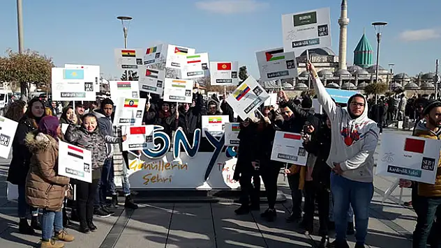 72 Ülkeden, 72 Üniversite Öğrencisi, Konya'dan Dünyaya Birlik Mesajı Verdi