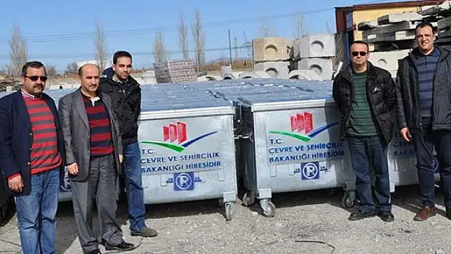 750 çöp konteyneri Seydişehir'e teslim edildi