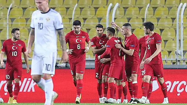 A Milli Futbol Takımı, Rusya'yı 3 golle devirdi