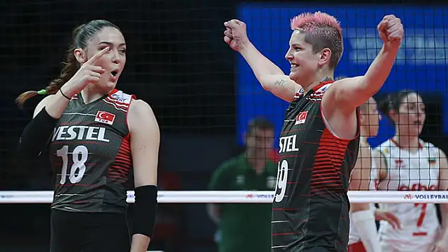 A Milli Kadın Voleybol Takımı, Milletler Ligi'nde Bulgaristan'ı 3-0 yendi
