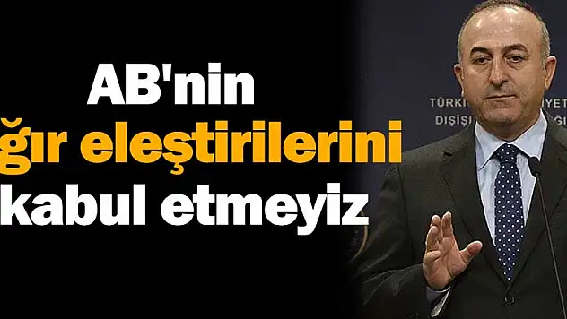 AB'nin ağır eleştirilerini kabul etmeyiz