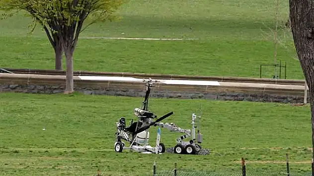 ABD Kongre bahçesine helikopter indi