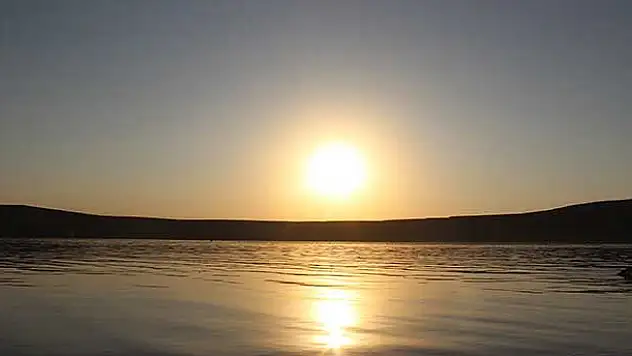 Acıgöl'de gün batımı