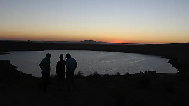 Acıgöl'de gün batımı
