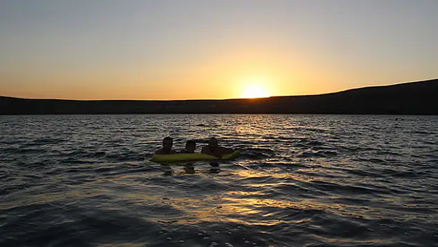 Acıgöl'de gün batımı