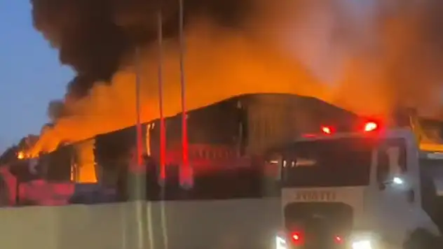 Adana'da geri dönüşüm fabrikasında yangın çıktı