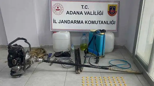 Adana'da kaçak kazı yapanlar suçüstü yakalandı
