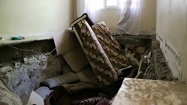 Adıyaman'da evin tabanı çöktü: 6 yaralı