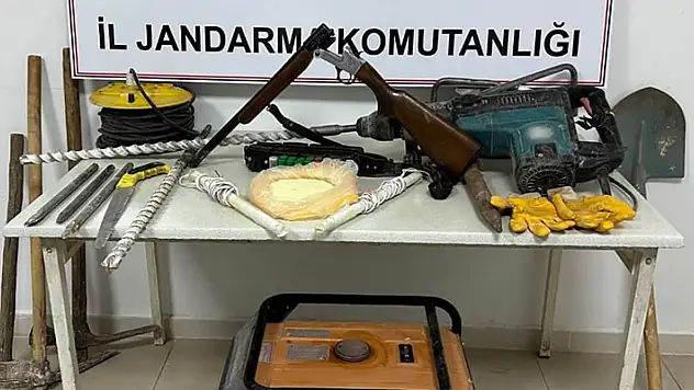 Adıyaman'da izinsiz kazıya 7 gözaltı
