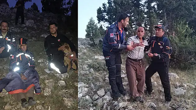 AFAD, kayıp yaşlı adamı dağlık arazide buldu