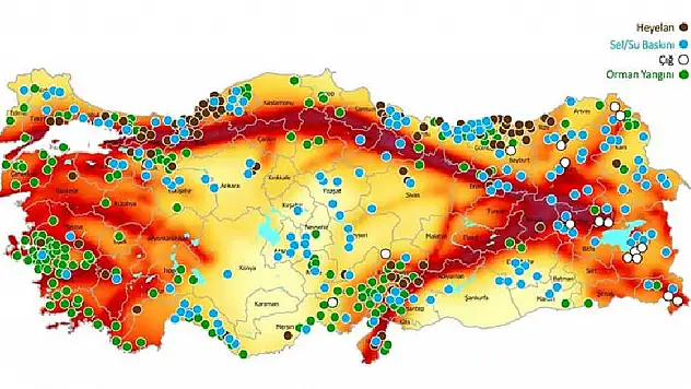AFAD, Türkiye'nin 'afet risk haritası'nı çıkardı