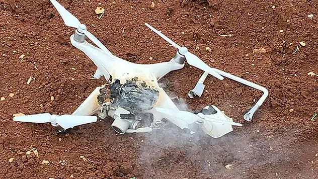 Afrin'de teröristlerin kullandığı 'drone' düşürüldü