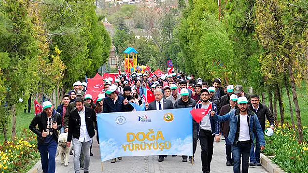 Afrin şehitleri anısına doğa yürüyüşü yapıldı