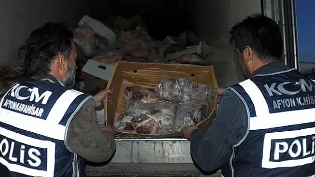 Afyonkarahisar'da gümrük kaçağı et operasyonu