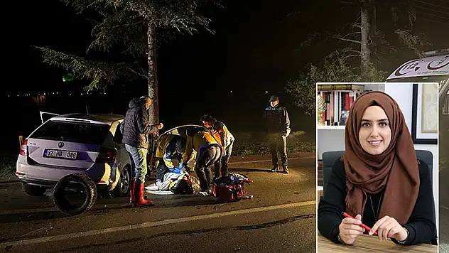 Ağaca çarpan otomobildeki doçent öldü, eşi ve oğlu yaralandı