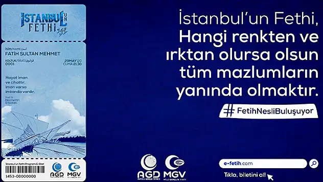 AGD İstanbul'un Fethi'nin 567. yıl dönümünü dijital ortamda kutlayacak