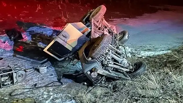 Ağrı'da tır, askeri araca çarptı: 1'i askeri personel 4 kişi yaralandı