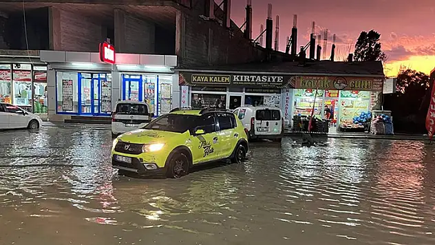 Ağrı'da sağanak yağış etkili oldu