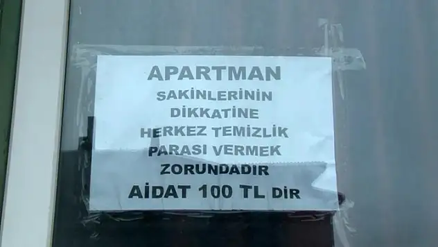 Aile binasında 100 liralık temizlik ücreti, akrabaları birbirine düşürdü
