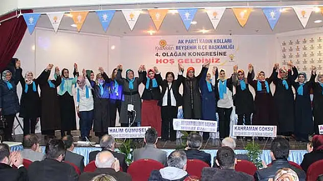 AK Parti Beyşehir Kadın Kolları Başkanı Semra Acır güven tazeledi
