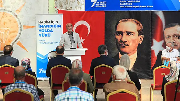 AK Parti Hadim İlçe Başkanlığı 7. Olağan Kongresi yapıldı