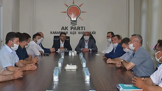 AK Parti İl Başkanı Angı'dan Karapınar İlçe Başkanı Zengin'e ziyaret