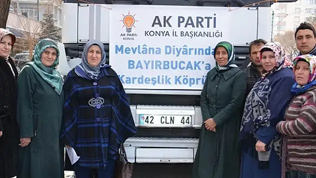 AK Parti Konya'dan Türkmenlere yardım