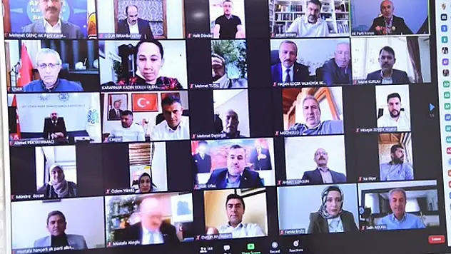 AK Parti Konya İl Başkanlığı video konferansla bayramlaştı