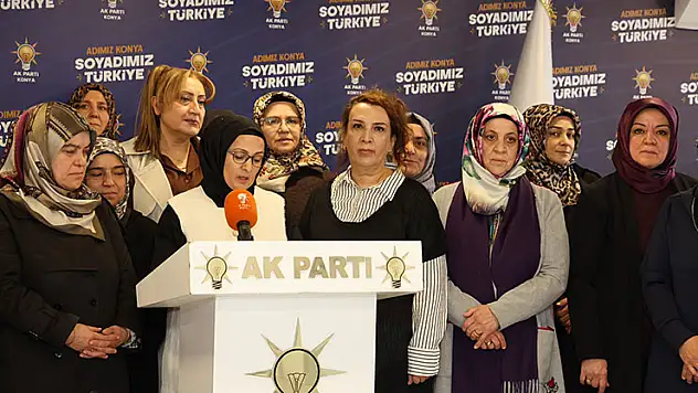 AK Parti Konya Kadın Kolları'ndan Kadına Yönelik Şiddetle Mücadele mesajı