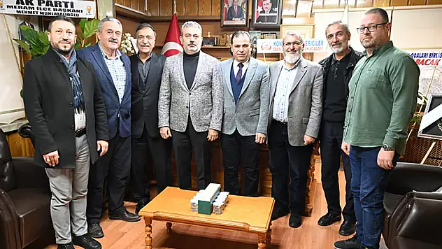 AK Parti Meram İlçeden, Tezel'e hayırlı olsun ziyareti