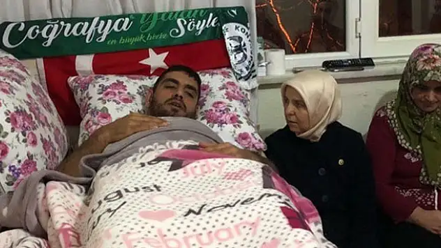 AK Parti Milletvekili Erdoğan'dan gazi Çetin'e ziyaret