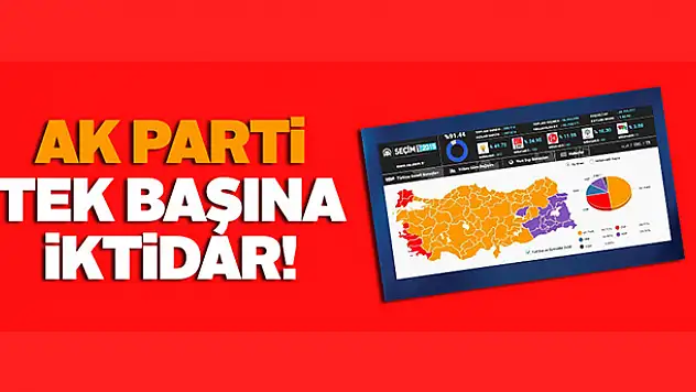 AK Parti tek başına iktidar