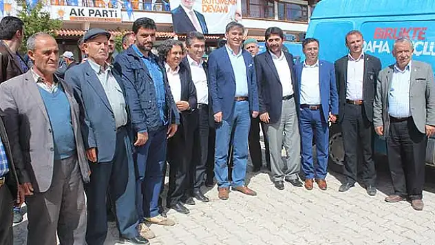 Ak Partili Aday Ömer Ünal Derbent ilçesini ziyaret etti