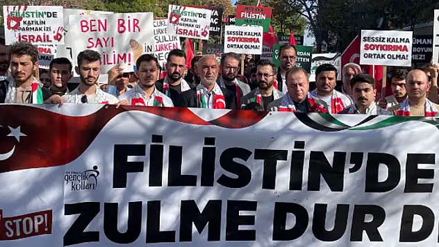 AK Partili gençler, Gazze için yürüdü