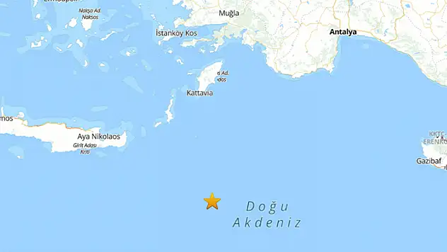 Akdeniz'de 4,2 büyüklüğünde deprem
