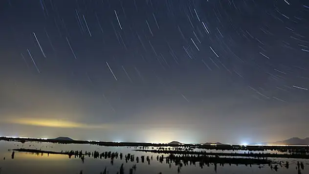 Akgöl Sazlıklarının gece güzelliği büyülüyor