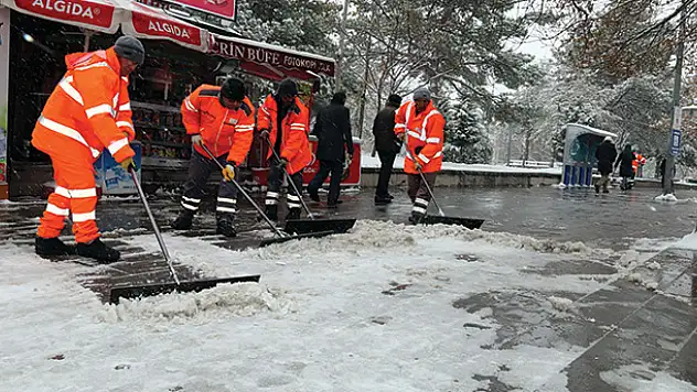 Aksaray Belediyesi kar yağışı için teyakkuzda