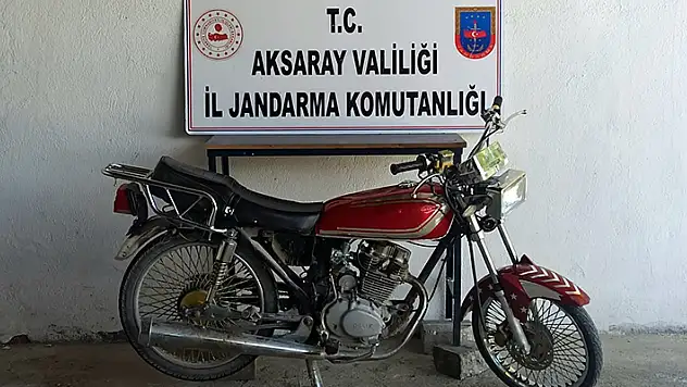 Aksaray'da çalınan motosiklet JASAT dedektiflerince bulundu
