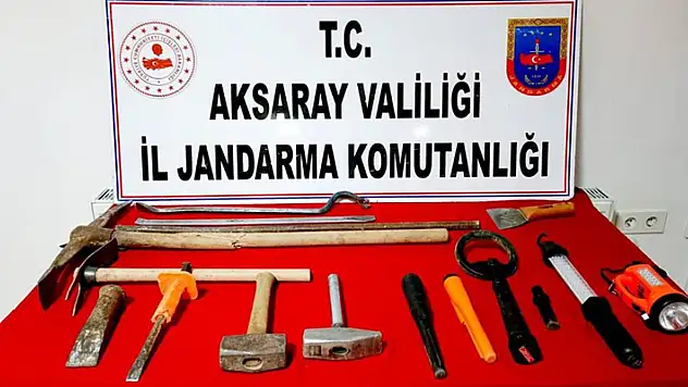 Aksaray'da definecilere jandarma baskını: 3 gözaltı
