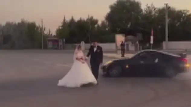 Aksaray'da drift atarak düğüne giden sürücüye 20 bin 342 TL ceza kesildi

