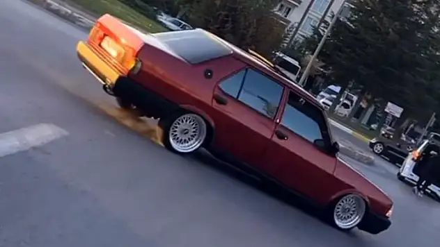 Aksaray'da, düğün konvoyundaki drift magandasına 24 bin TL ceza
