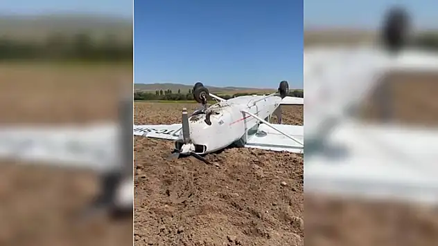 Aksaray'da eğitim uçağı düştü

