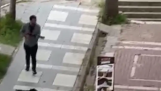 Aksaray'da eski sevgilinin tüfekle saldırısı kamerada: 2 ağır yaralı
