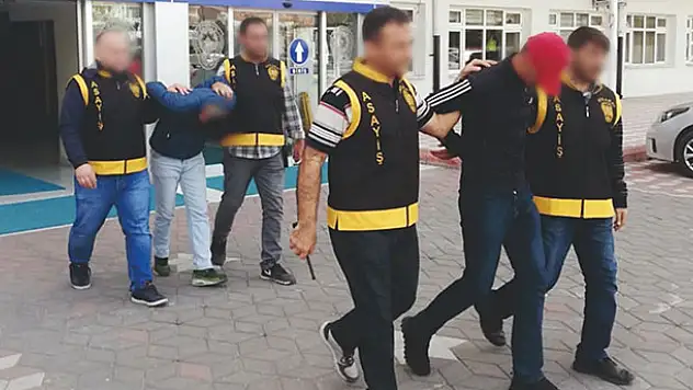 Aksaray'da firari 5 kişi yakalanarak tutuklandı